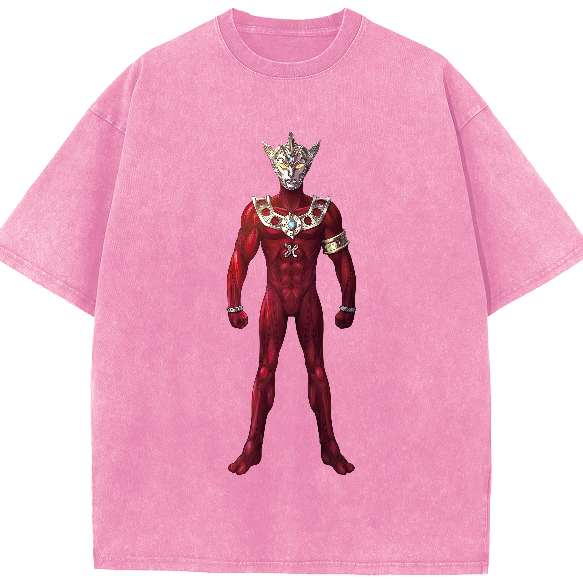 （画像用） ウルトラマン Ultraman 綿100% ヴィンテージ風 半袖Tシャツ（フロントプリント）